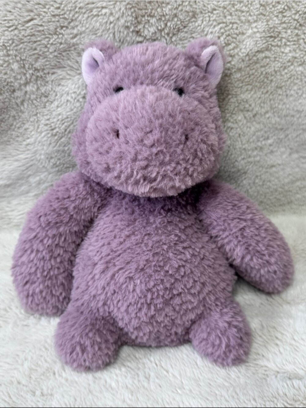 Aurora Hippo Purple Plush Stuffed Animal Toy Lavender